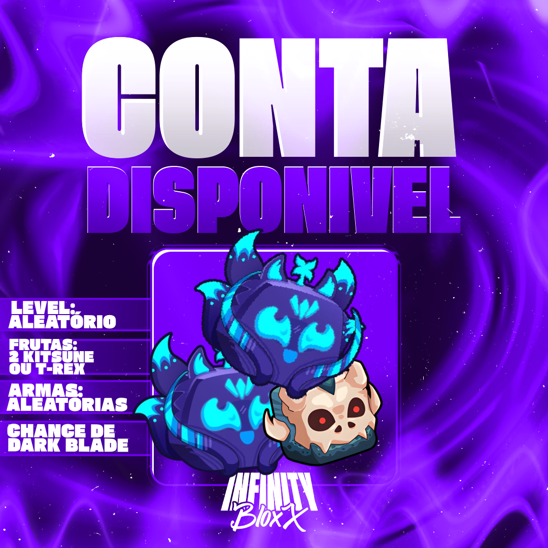 🦊🦊🦖Conta com 2 Kitsune ou T-rex